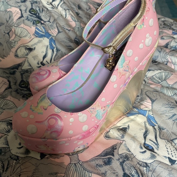 Rare Iron Fist Lollipop Lorelei Platform Wedges - Picture 2 of 9